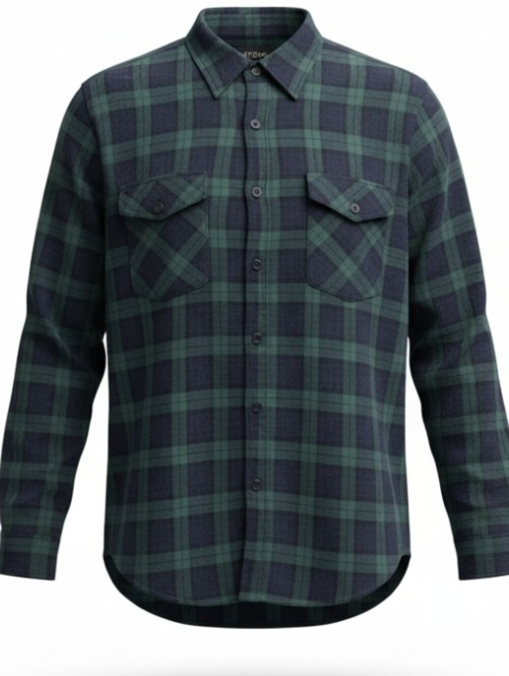 RSQ Plaid Flannel Button-Down Shirt- Lg